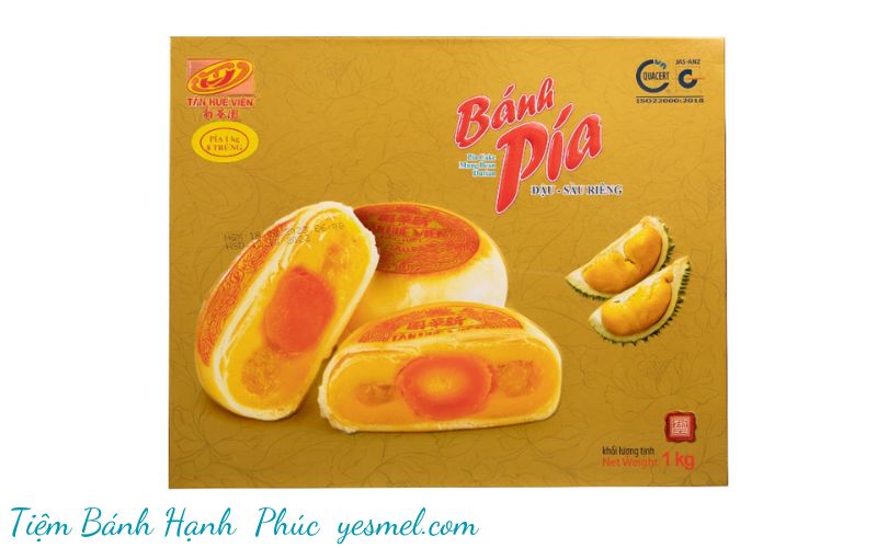 Bánh pía đậu xanh sầu riêng Tân Huê Viên