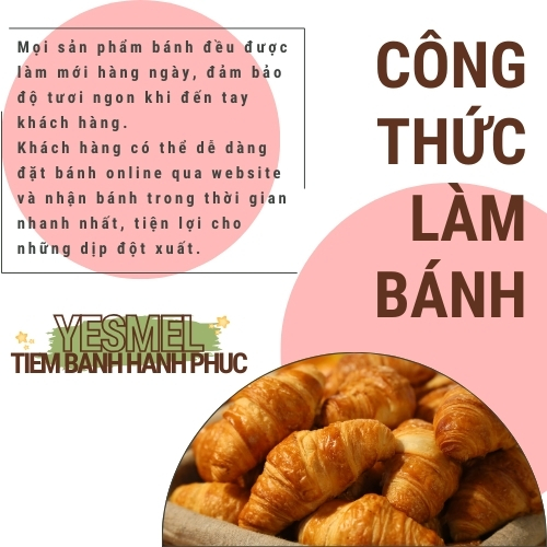 CÔNG THỨC LÀM BÁNH TẠI YESMEL