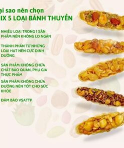 Túi zip 500g mix các loại bánh thuyền GO NUTS