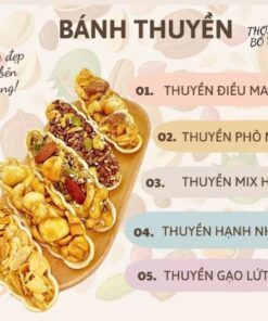 Túi zip 500g mix các loại bánh thuyền GO NUTS