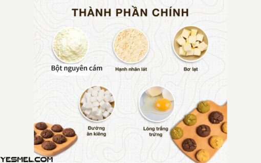 Bánh quy hạnh nhân ăn kiêng 500g