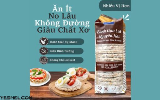 Bánh Gạo Lứt Ăn Kiêng Không Đường